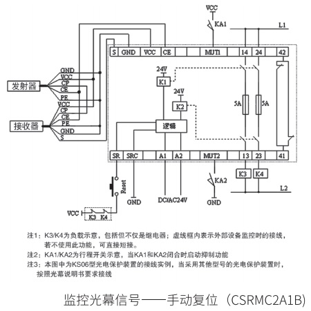 安全繼電器模塊典型布線圖4